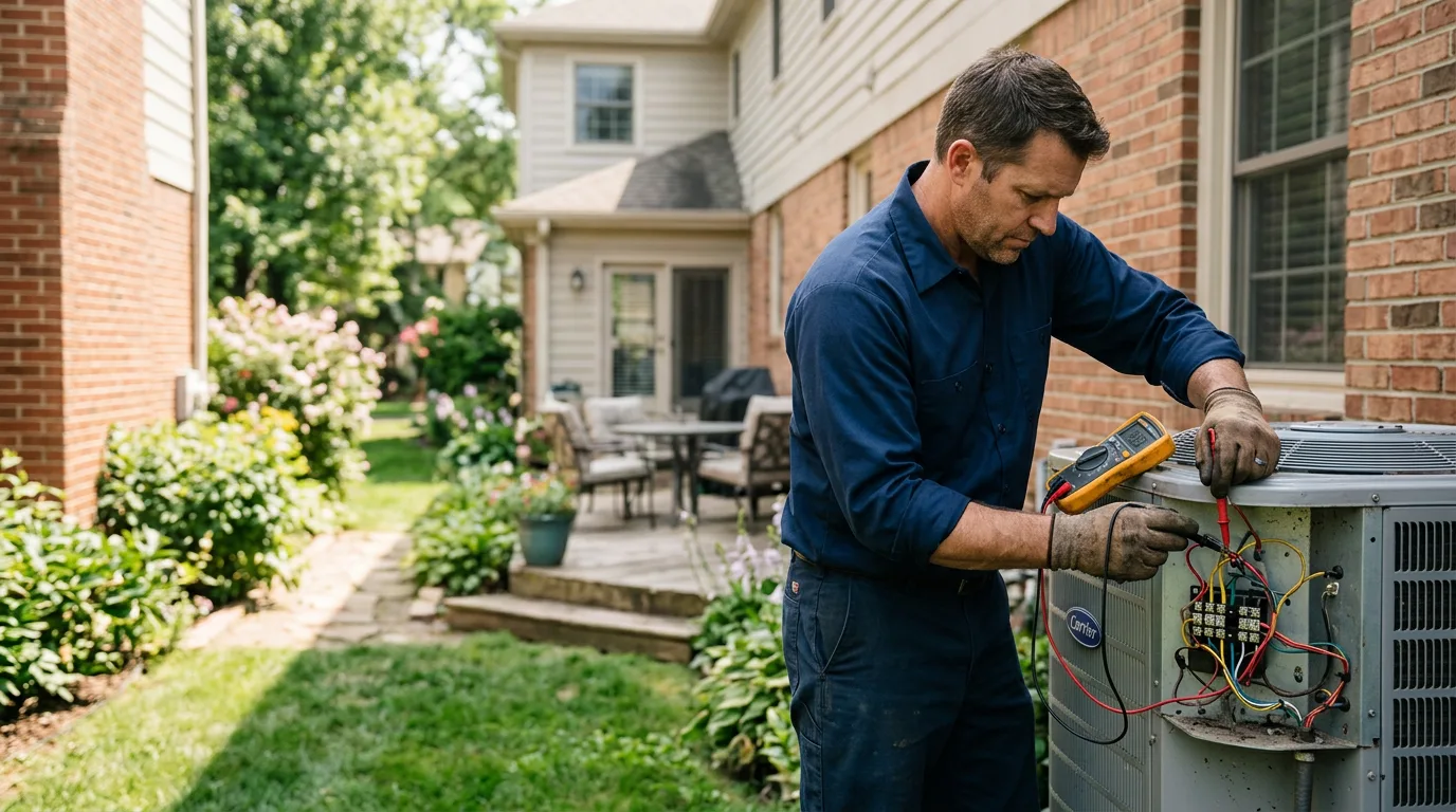 HVAC technician working near Defiance, OH